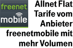 freenetmobile Allnet Flat Tarife im D-Netz mit mehr Datenvolumen