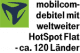 mobilcom-debitel mit weltweiter HotSpot Flat (50 Mio. / 120 Länder)