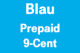 Blau 9-Cent Prepaid Tarif – mit 10 MB LTE – ohne Grundgebühr