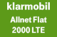 klarmobil Allnet Flat 2000 LTE – mit 2 GB – ab 17,99 € je Monat