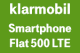 klarmobil Smartphone Flat 500 LTE – 0,5 GB + SMS / Min. – ab 6,99 € mtl.