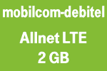 mobilcom-debitel Allnet LTE 2 GB
