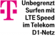 Unbegrenzt LTE Highspeed Datenvolumen im Telekom D1-Netz – XL Tarif