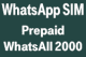 WhatsApp SIM WhatsAll 2000 – 2000 MB (2 GB) / Minuten / SMS – ab 10 €