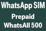 WhatsApp SIM WhatsAll 500 Tarif